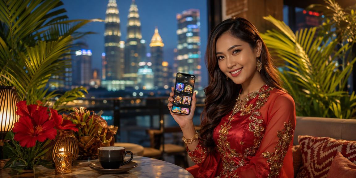 Petaling Jaya user logging in to their dg14 mobile casino account in modern Malay style